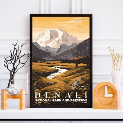 Denali National Park and Preserve Poster, Travel Art, Office Poster, Home Decor | S3 - image5